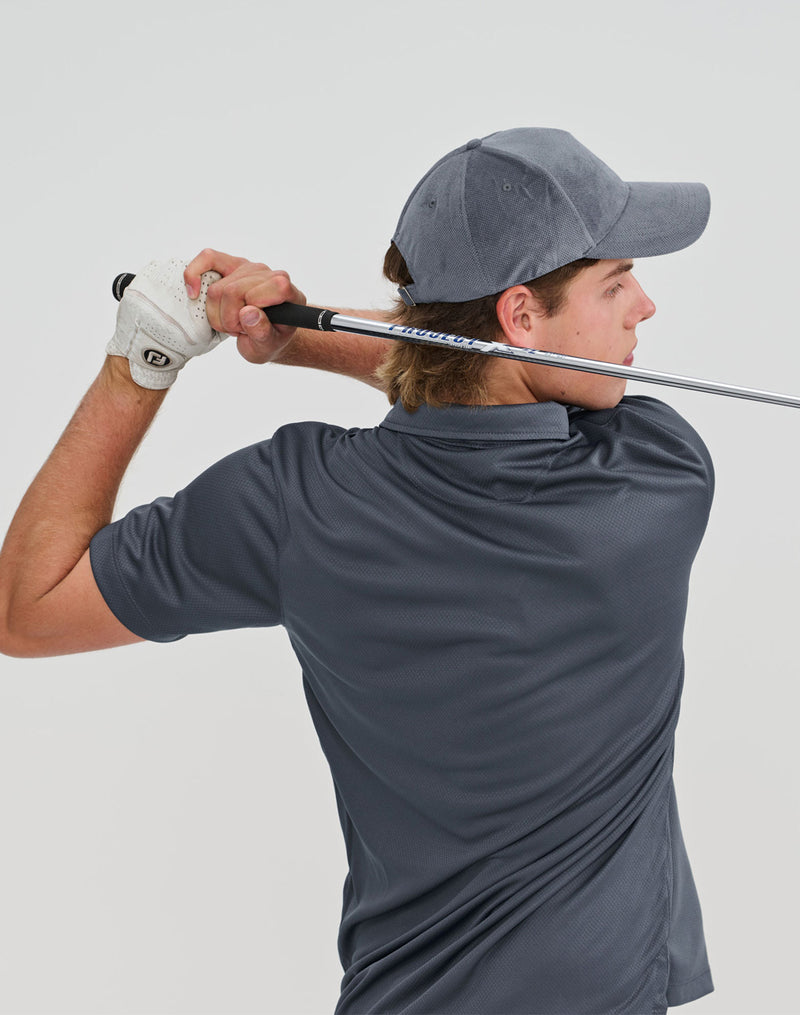 CH52 POLYESTER JACQUARD TEXTURE 5 PANEL CAP