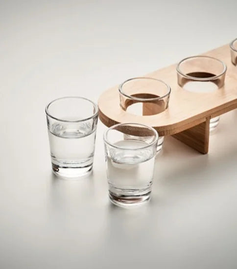 Shot glass paddle tray