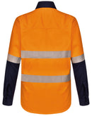 SW83 UNISEX HI VIS COOL-BREEZE SAFETY LS SHIRT (SEGMENTED TAPE)