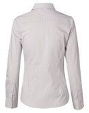 M8200L Women's Ticking Stripe Long Sleeve Shirt