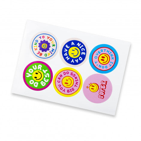 Sticker Sheet 80mm Circle - Gloss custom promotional trucker caps