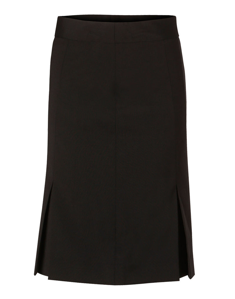 M9473 Women's Wool Blend Strecth Pleated SKirt