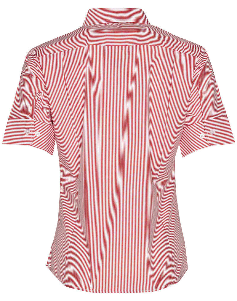 M8234 Women's Balance Stripe Short Sleeve Shirt