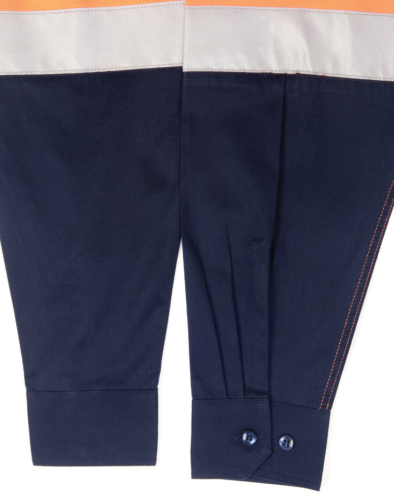 SW82 UNISEX HI VIS COOL-BREEZE SAFETY LS SHIRT (GENERIC TAPE)