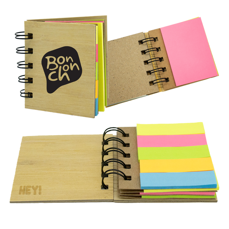 Mini Bamboo Sticky Note Set