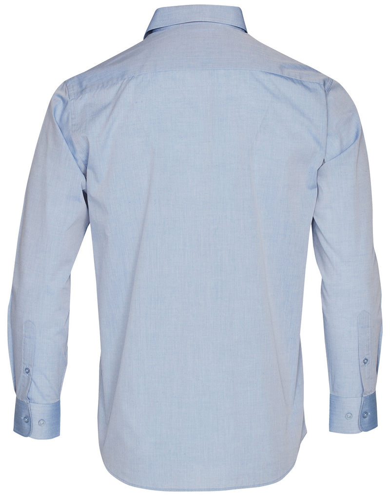 M7012 Men's Fine Chambray Long Sleeve Shirt