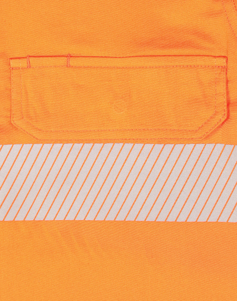 SW83 UNISEX HI VIS COOL-BREEZE SAFETY LS SHIRT (SEGMENTED TAPE)