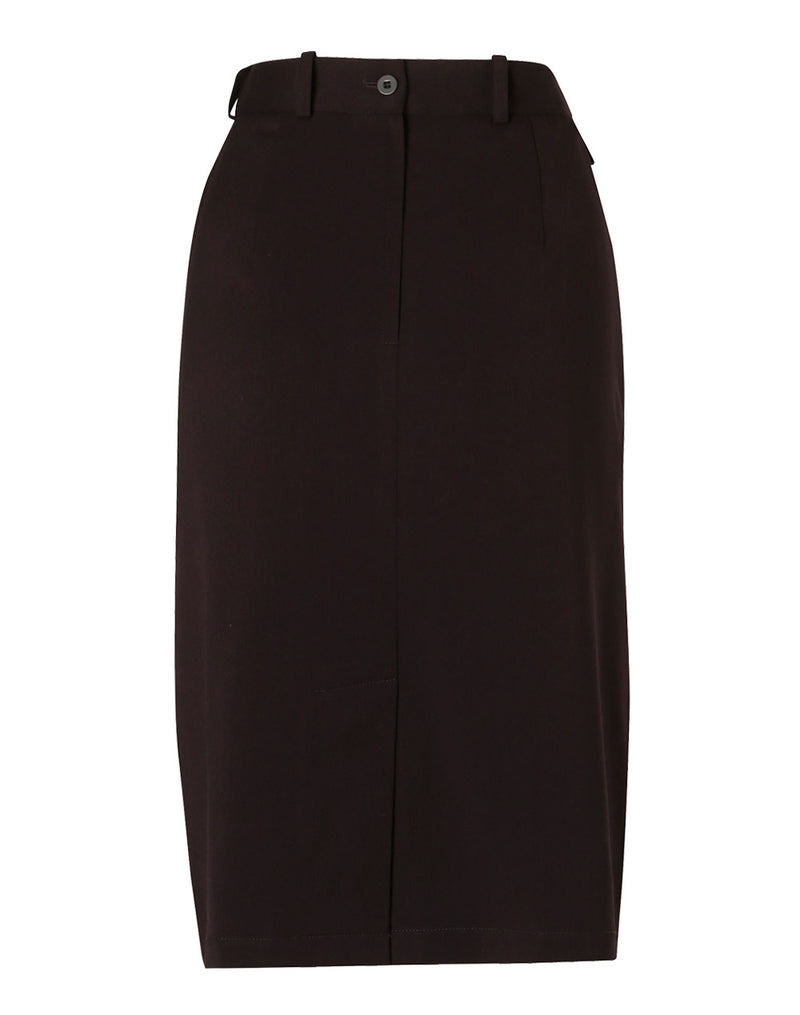 M9478 Women's Poly/Viscose Stretch Twill Flexi Waist A-line Utility Lined Skirt