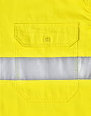 SW82 UNISEX HI VIS COOL-BREEZE SAFETY LS SHIRT (GENERIC TAPE)