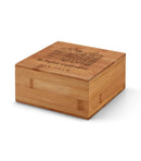 Bamboo Tea Box with 40 tea bags included