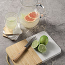 Kahlo Bamboo and Marble Coaster Set