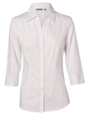 M8020Q Women's Cotton/Poly Stretch 3/4 Sleeve Shirt