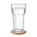 Glass Tumbler with Bamboo coaster