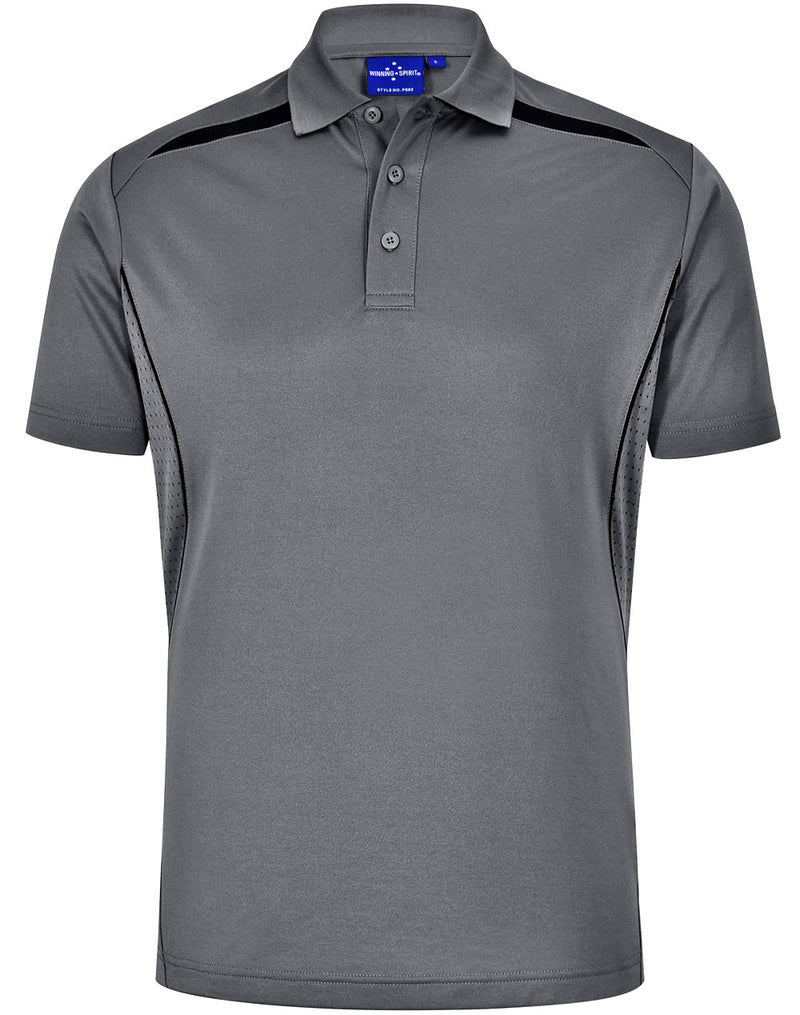 PS93 MENS SUSTAINABLE POLY/COTTON CONTRAST SS POLO