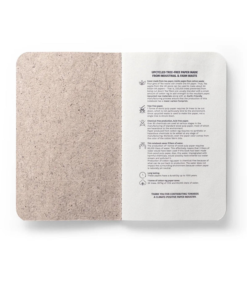 Made from Tea leaves - A6 Notepad