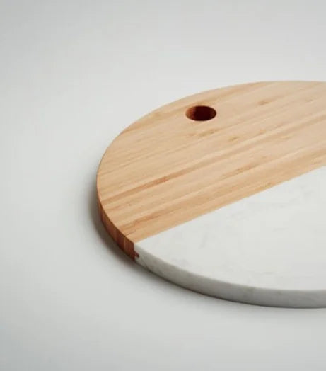 Marble Bamboo Serving Board