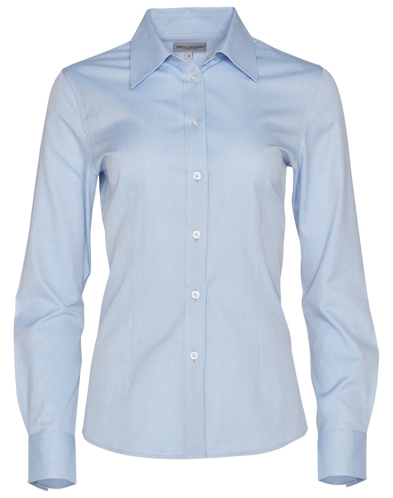 M8005L, Women's Pinpoint Oxford Long Sleeve Shirt
