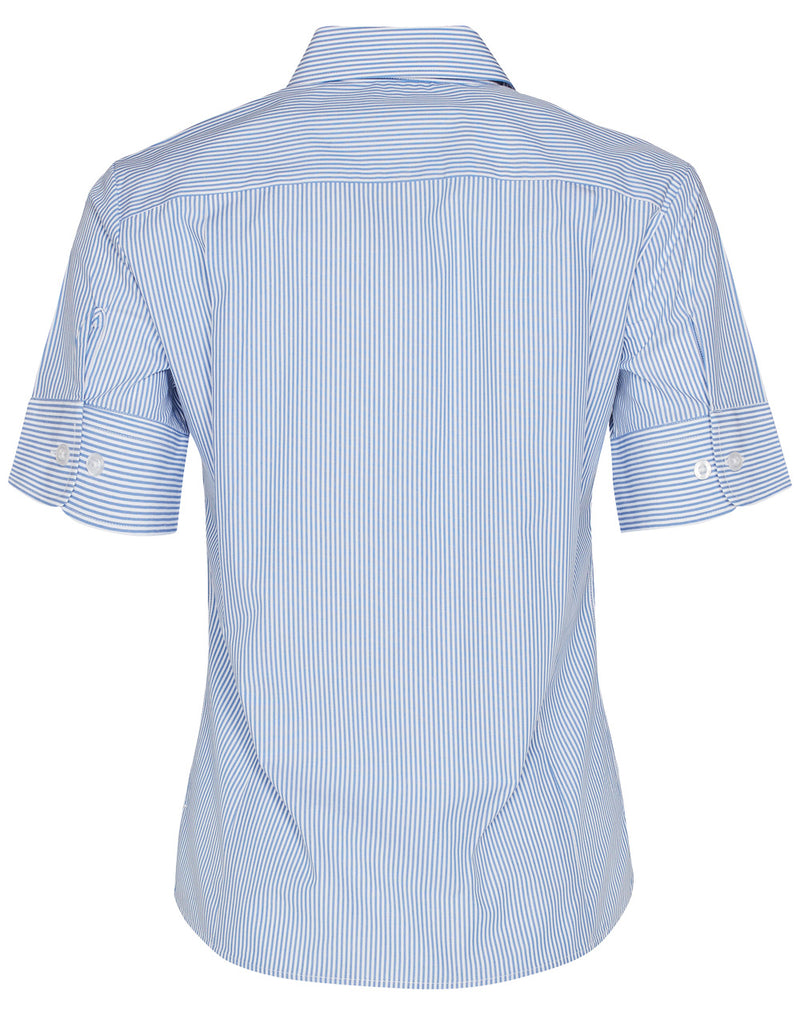 M8234 Women's Balance Stripe Short Sleeve Shirt