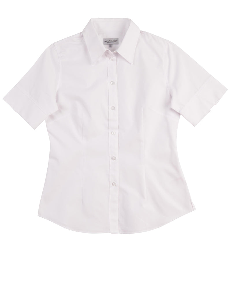 M8040S Women's CVC Oxford Short Sleeve Shirt