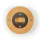 LL4998.Discus Bamboo Bottle Opener Coaster