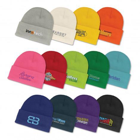Image of the 13 Different colours that the everest beanie is available in.