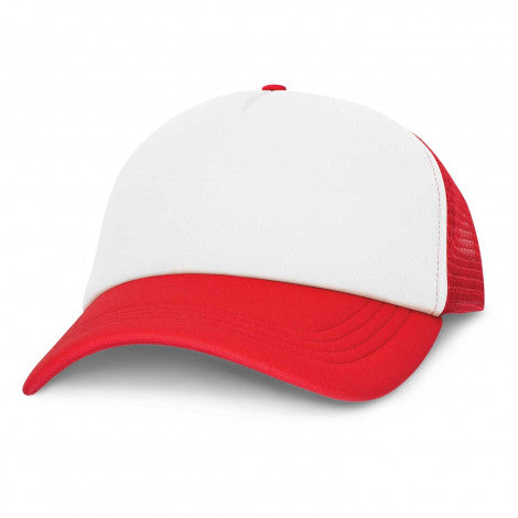 Red Mesh Cap with White Front