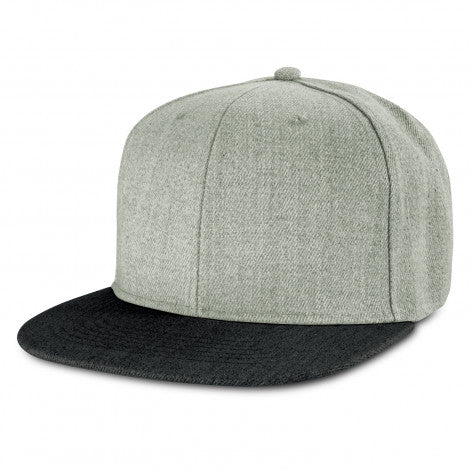 Grey and Navy Flat Peak hat Chisel