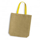 Thera Jute Tote Bag - Coloured Handles