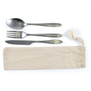 LL8798.Banquet Cutlery Set in Calico Pouch