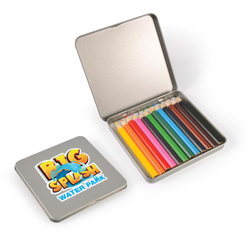 LL1295.Doodle 12 Pencils in Tin