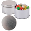 LL3402.Assorted Colour Mini Jelly Beans in Silver Round Tin
