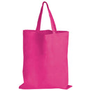LL509.Coloured Cotton Short Handle Tote Bag