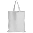 LL509.Coloured Cotton Short Handle Tote Bag