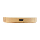 LL0220.Arc Round Bamboo Wireless Charger