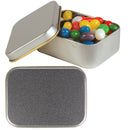 LL334.Assorted Colour Mini Jelly Beans in Silver Rectangular Tin