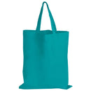 LL509.Coloured Cotton Short Handle Tote Bag