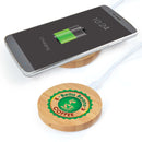 LL0220.Arc Round Bamboo Wireless Charger