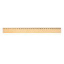 LL2327.Axis 30cm Wooden Ruler