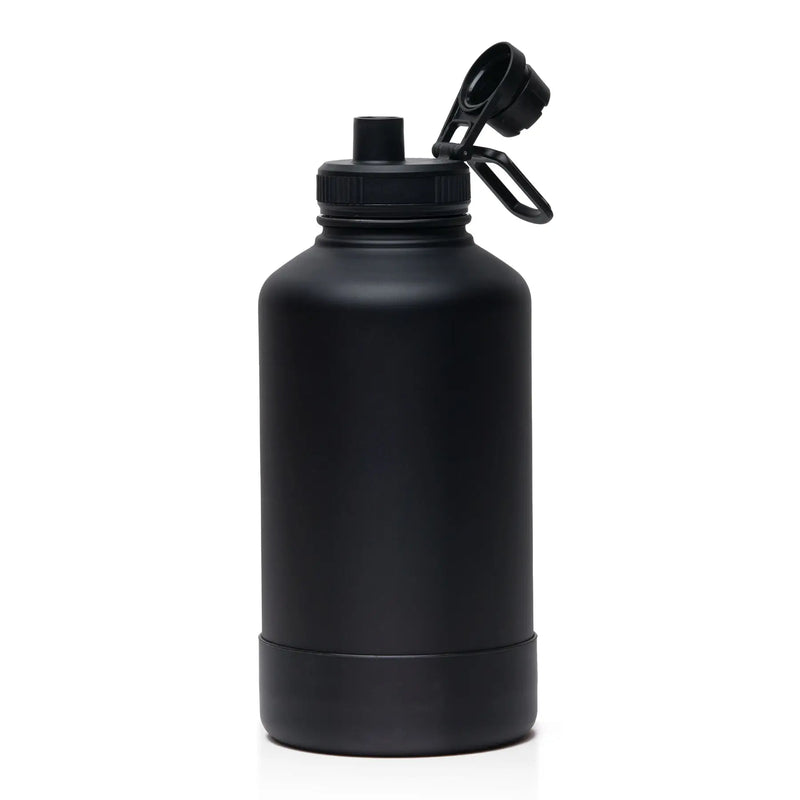 Large Black stainless steel water bottle