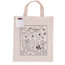 LL5522.Colouring Short Handle Calico Bag & Crayons