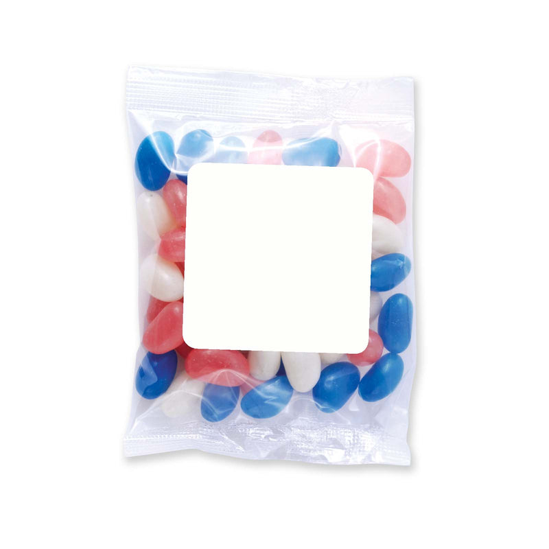LL31450.Corporate Colour Mini Jelly Beans in 50 Gram Cello Bag