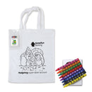 LL5520.Colouring Short Handle Cotton Bag & Crayons