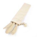 LL8790.Delish Eco Cutlery Set in Calico Pouch