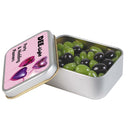 LL335.Corporate Colour Mini Jelly Beans in Silver Rectangular Tin