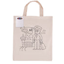 LL5522.Colouring Short Handle Calico Bag & Crayons