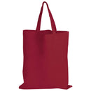LL509.Coloured Cotton Short Handle Tote Bag