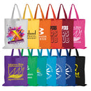 LL509.Coloured Cotton Short Handle Tote Bag