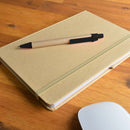 LL5092.Venture A5 Natural Notebook / Matador Pen