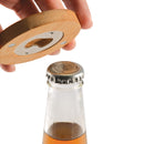 LL4998.Discus Bamboo Bottle Opener Coaster
