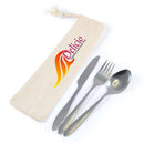 LL8798.Banquet Cutlery Set in Calico Pouch